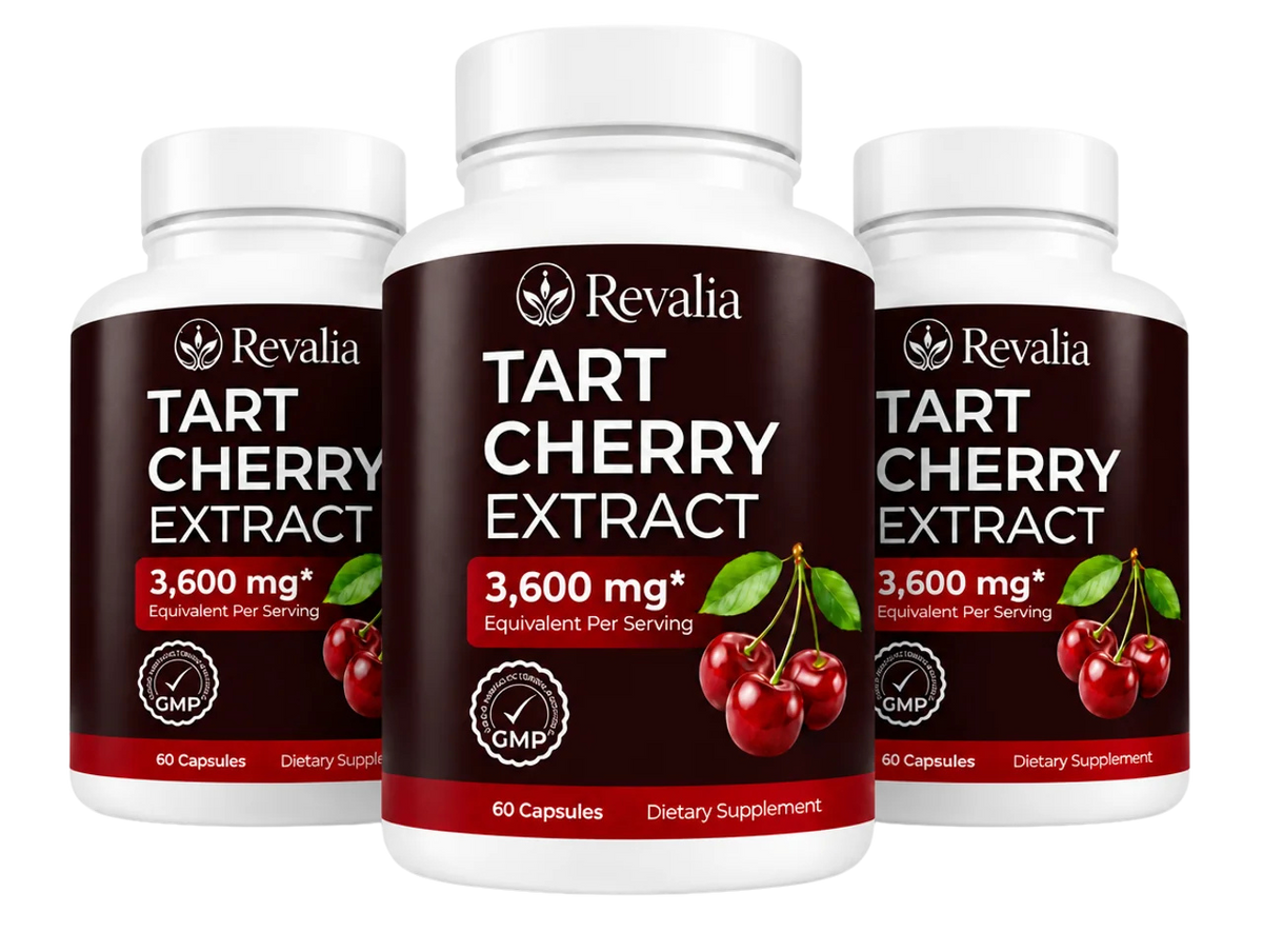 Revalia Tart Cherry Extract bottles