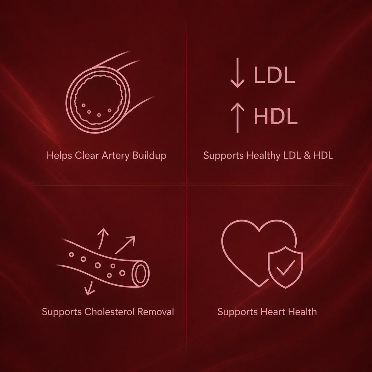 Supports healthy LDL and HDL