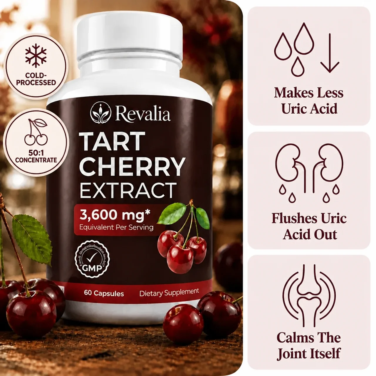 Revalia Tart Cherry Extract bottle
