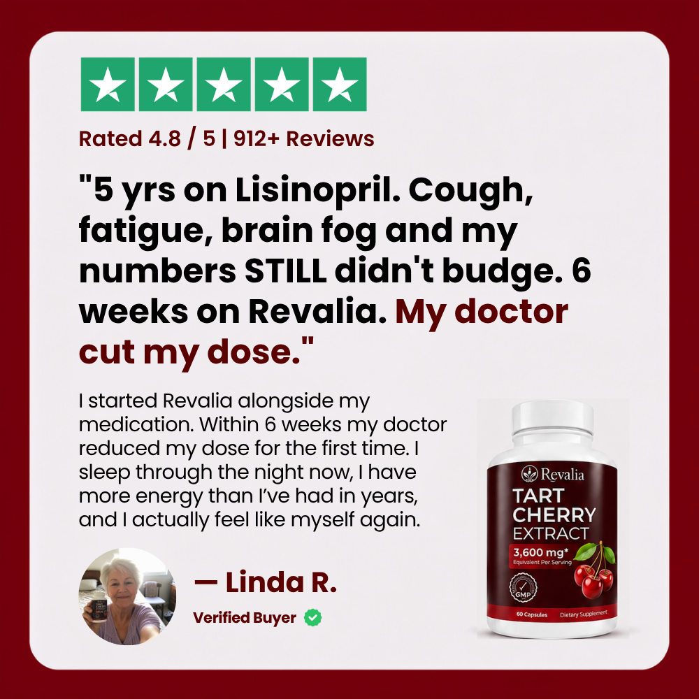 Linda R. review — 5 years on Lisinopril, her doctor cut her dose after 6 weeks